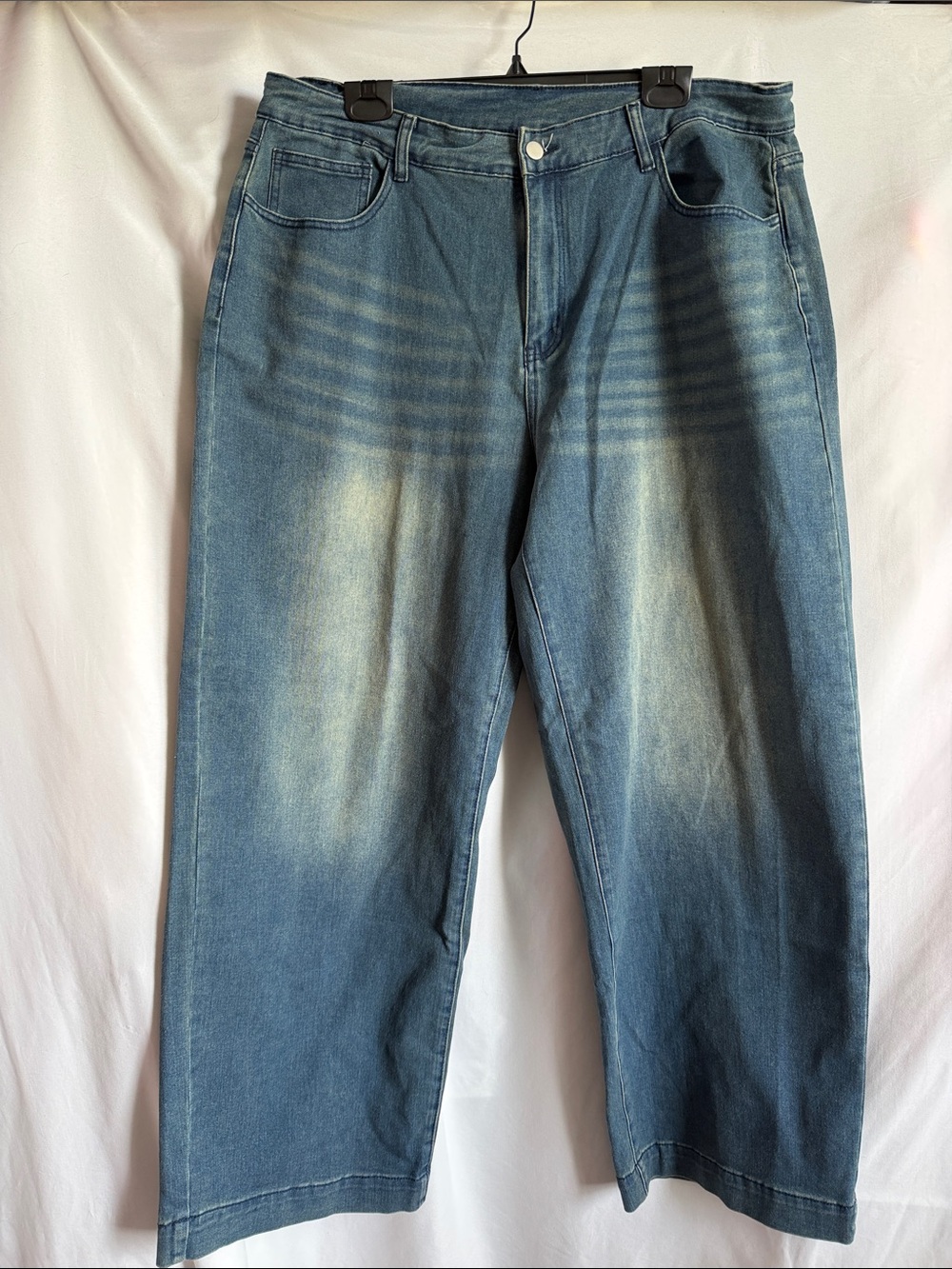 Women's Wide-Leg Flare Jeans in Faded Blue